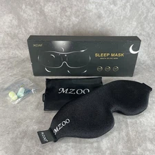 MZ00 Sleep Mask-Health 3D Eye Mask Comfy-Contoured-Unisex - Black