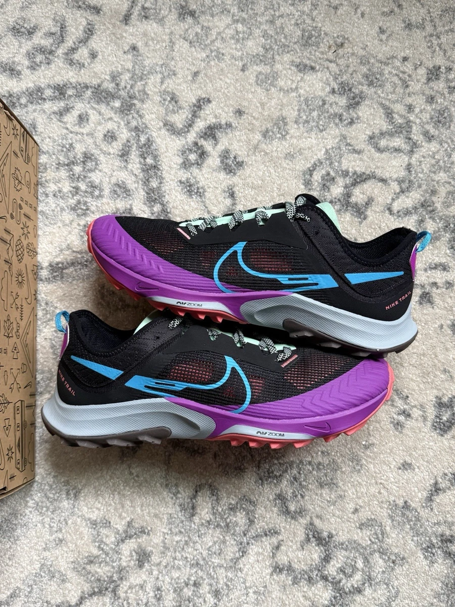 Authentic Men\'s Nike Air Zoom Terra Kiger 8 Black Vivid Purple Sneakers Sz 12‎ Authentic Men main image 4