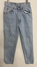 Vintage Levi's Orange Tab Jeans Size 14 Slim Light Wash High Rise