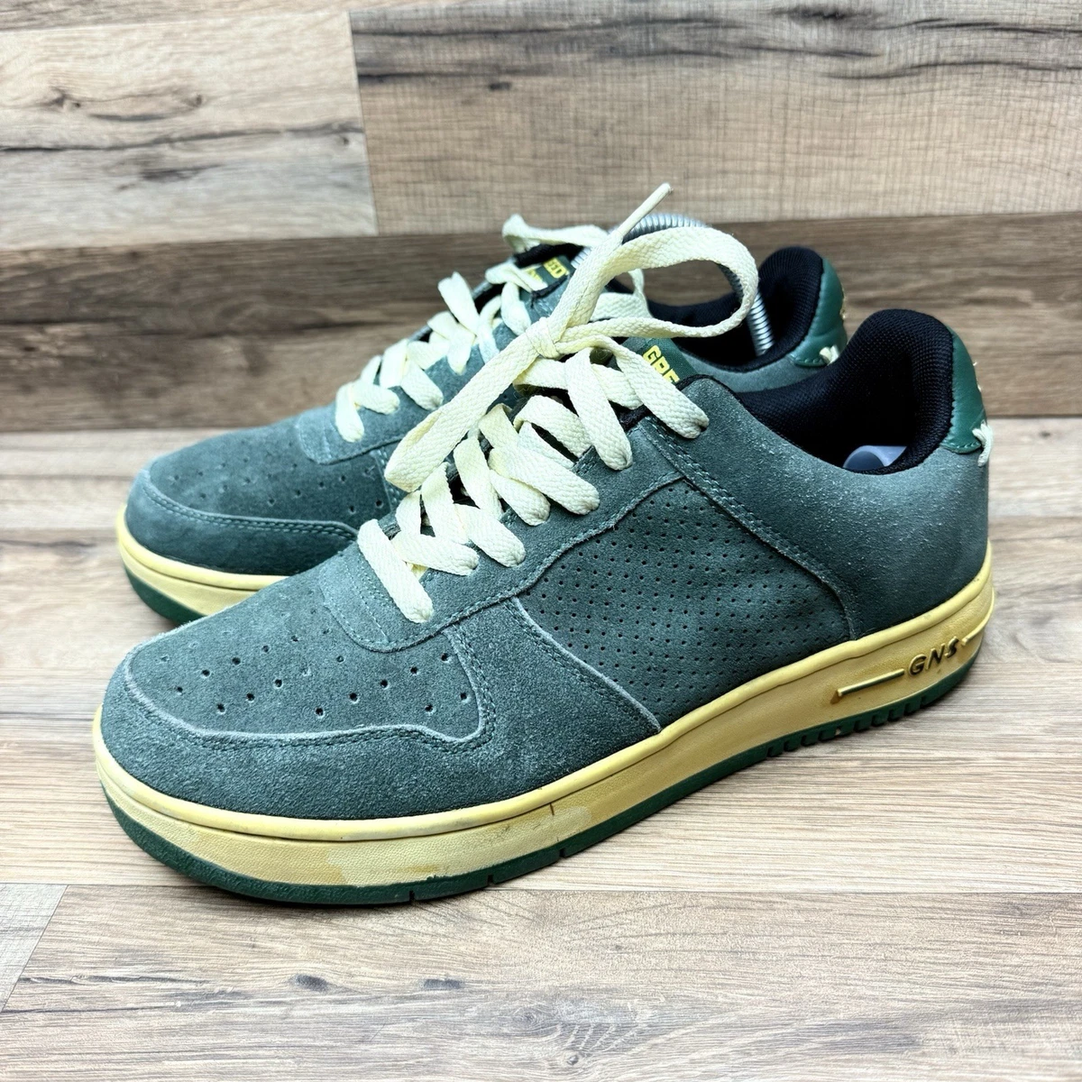 Greedy genius vintage designer sneakers mens 8.5 green Greedy Genius RARE 2006 Holiday Limited | Mercari main image 3
