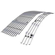 For 2005-2009 Ford Mustang V6 Steel Chrome Billet Grille Grill Insert Combo