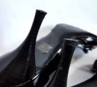 ALDO Black Patent Leather Pointed Closed Toe D'Orsey Heels Pumps Shoes Size 37 7 — photo 9