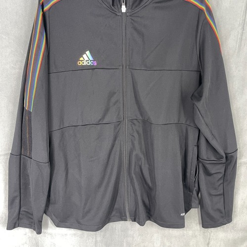 Adidas Pullover Damen 2X schwarz Rainbow Primegreen Aeroready Full Zip leicht - Bild 2 von 16