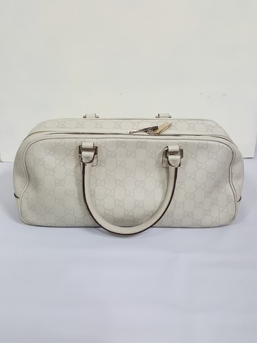 Gucci Heart Lock Bag Ivory White Horsebit Zip Boston Bag Shoulder Purse - 152466 - Picture 2 of 12