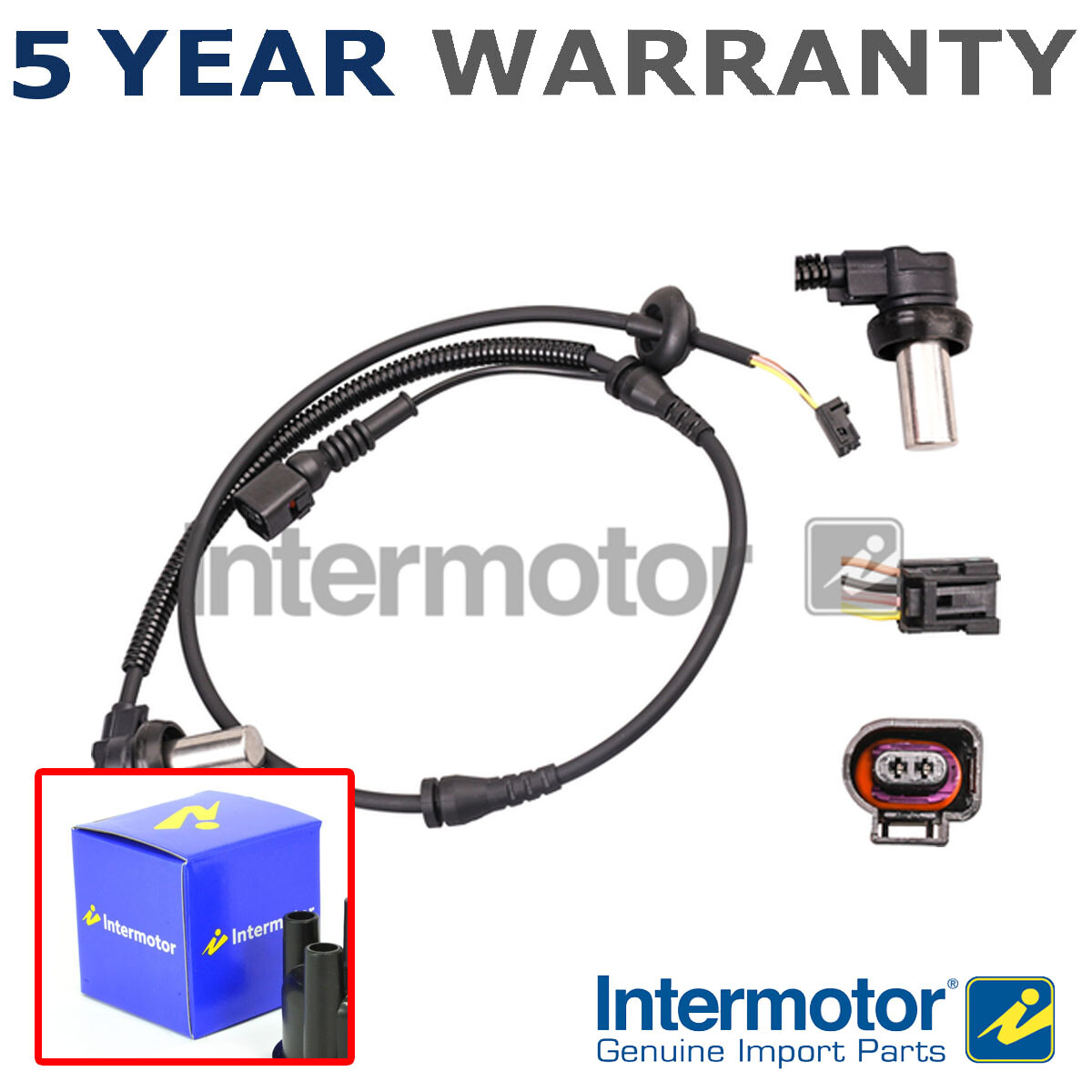 ABS Wheel Speed Sensor Rear Left Intermotor Fits Allroad A6 2.5 TDi 2.7 3.1