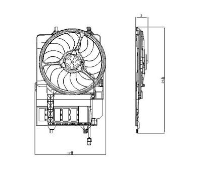 For Mini Cooper 2002-2008 Engine Cooling Fan Assembly Dorman 620-902
