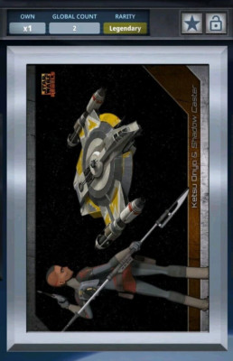 2cc KETSU ONYO REBELS PILOT SERIES SILVER GILDED Legendary Star Wars Card Trader