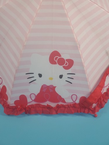 Hello Kitty Kids Umbrella Pink Hearts 2014 READ - Picture 4 of 16