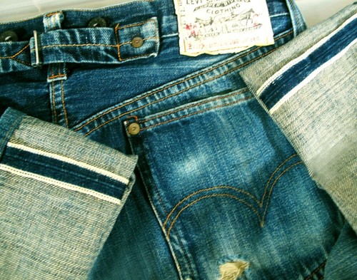 201 SELVEDGE 555 SUSPENDER Jeans 34x28 