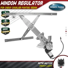 Power Window Regulator with Motor for Chevy Cavalier Pontiac Sedan Front Left LH
