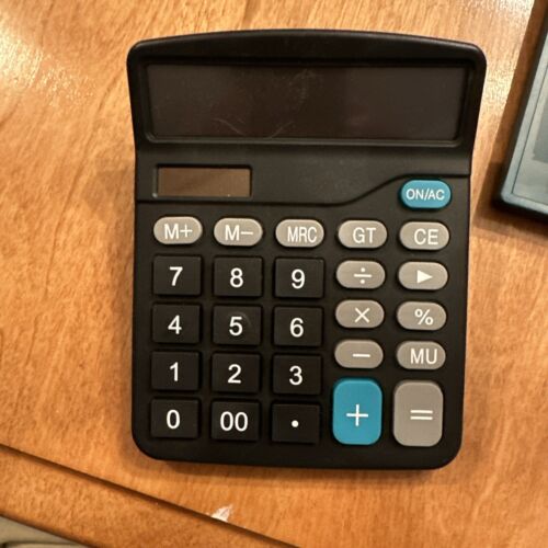 2 Calculater Lot: Model: KK-837-12, 1 New In Box, W/O Box But Brand New Also.. - Picture 4 of 9