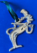 Dr. Seuss Cat-in-the-Hat Official Movie Merchandise Silver Ornament