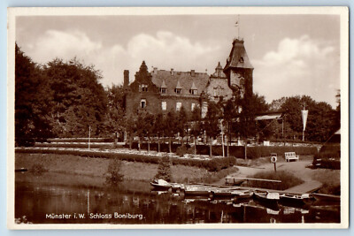 Munster Germany Postcard Boniburg Castle c1920's Antique Unposted RPPC Photo