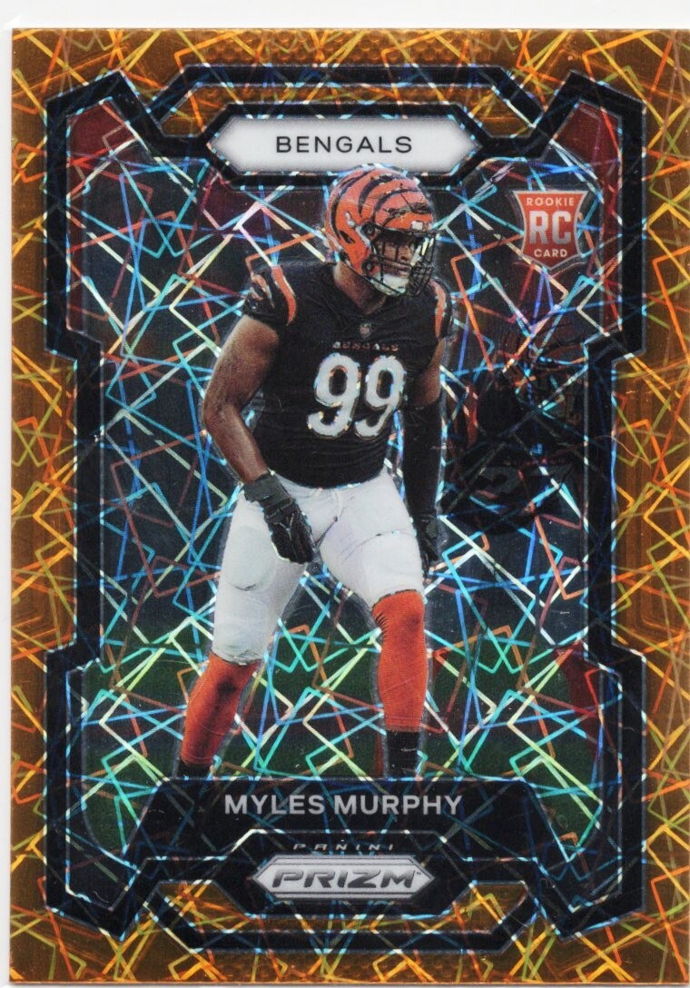 Myles Murphy 2023 Panini Prizm Lazer Prizm #320 (RC) BENGALS