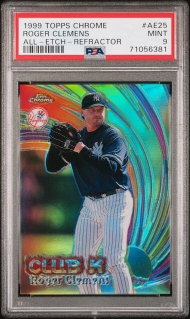 Roger Clemens Baseball 1999 Season Sports Trading Cards