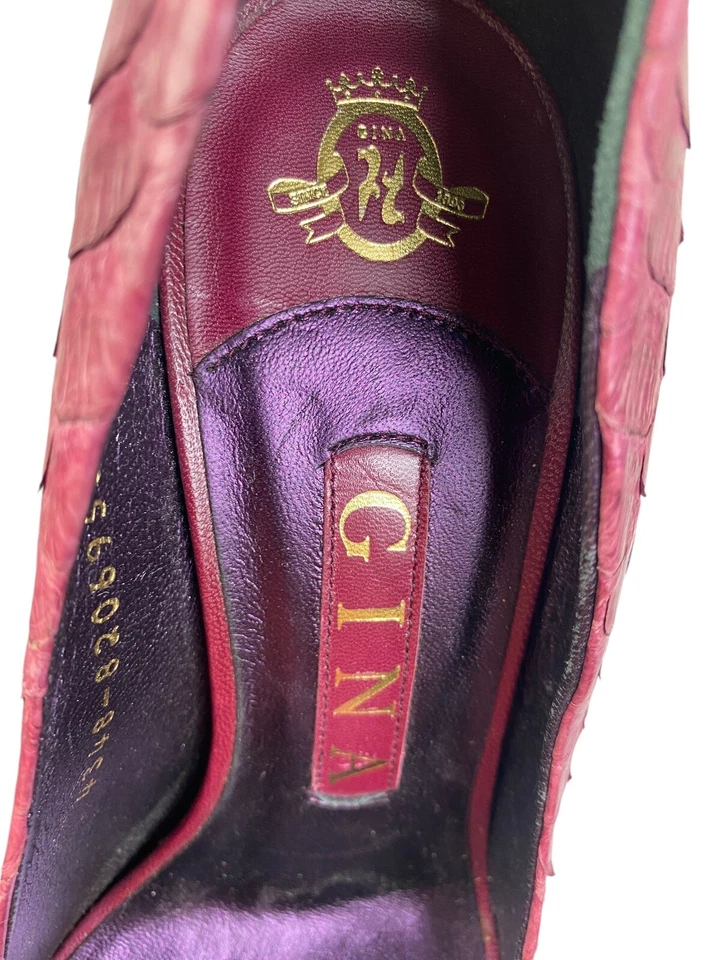 GINA Python кожи 6 платформе каблуки ручной работы Англии закрытый носок Stiletto женщин - Изображение 4 из 4