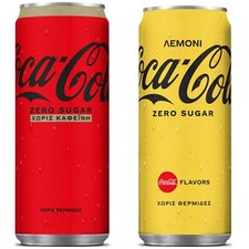 2 Coca cola zero (lemon + caffeine free)