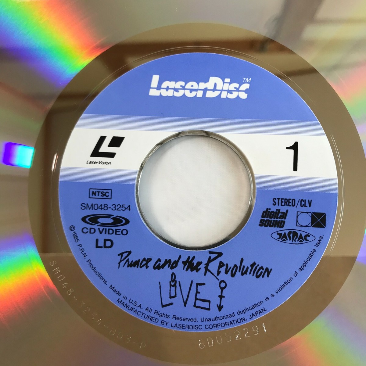 Prince and the Revolution Live JAPAN Laserdisc LD SM048-3254