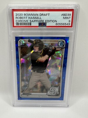その他 2020 bowman sapphire robert hassell 2020 Bowman Chrome Draft Sapphire Edition - #BD-39 Robert Hassell
