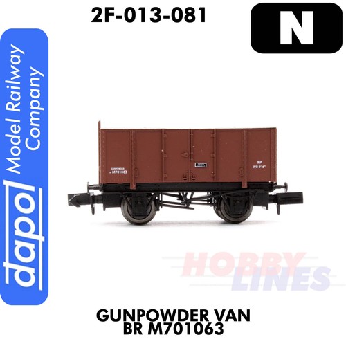 Gunpowder BR M701063 wagon 1:148 scale N gauge Dapol 2F-013-081 - Picture 3 of 4