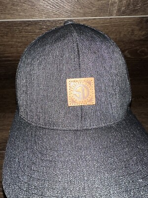 Straight Down SD Hat Cap Trucker Snap Back Dark Gray Golf Mesh