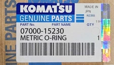 P/N 07000-15230, METRIC O-RING, NEW KOMATSU OEM