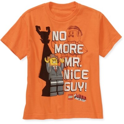 The LEGO Movie No More Nice Guy Boys Graphic T-Shirt Sizes XS  Small