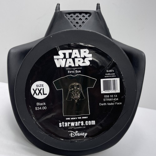 Star Wars DARTH VADER Casco Camiseta Disney Manga Corta XXL (2XL) Negro - NUEVO - Imagen 9 de 12