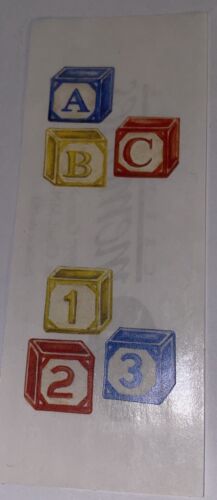 NEW! Heritage ABC & 123 Blocks Stickers By CM $15 Purchase FREE Shipping