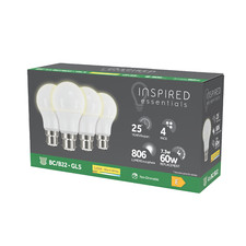 LED 60W Light Bulb B22 Warm White / Daylight with Bayonet Fitting