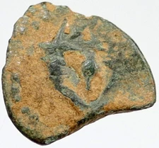 103BC Ancient Bible Greek JERUSALEM Coin JEWISH Kng JANNAEUS HENDIN 1145 i119984