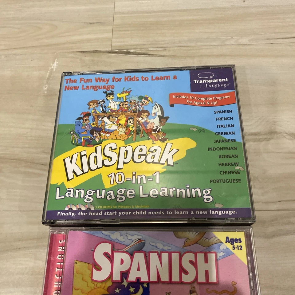 Transparent Language KidSpeak 10 in 1 Language Learning for PC + Spanish CD ROM - Image 2 of 4