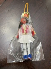 Vtg Evelt Porcelain 6.5" Doll Figurine Dressed In Traditional Greek Costume NWT