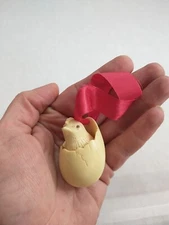 RAZZA Hatching Baby Chick Vintage Egg French Resin Pendant