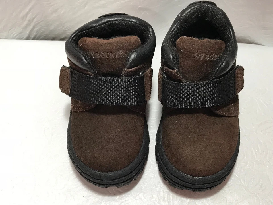 Botas de Senderismo SPROCKTS Niños Pequeños Gancho Lazo Gamuza Cuero Talla 4M Foto 4 de 4