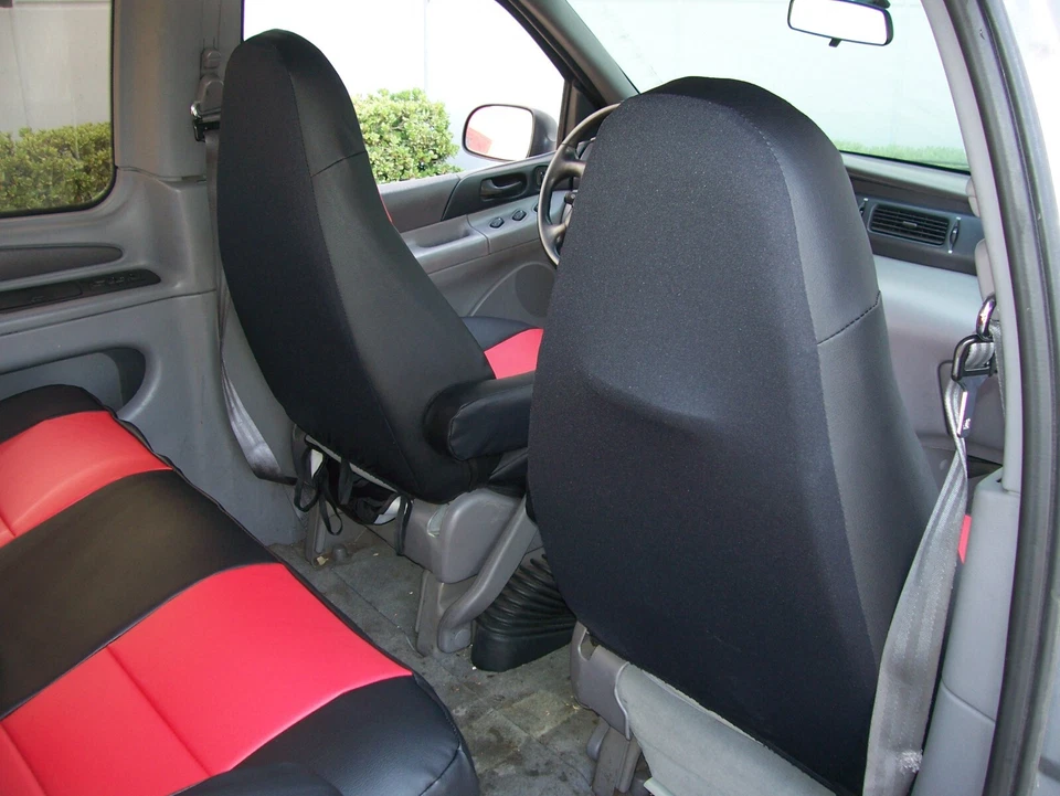 FUNDAS DE ASIENTO PARA FORD WINDSTAR 1999-2003 S. CUERO AJUSTE PERSONALIZADO 2 DELANTERAS 13 COLORES Foto 2 de 4