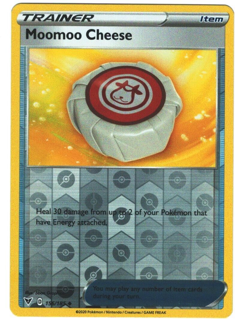 Pokemon Moomoo Cheese 156/185 Reverse Holo Uncommon Trainer Vivid Voltage  NM/MT