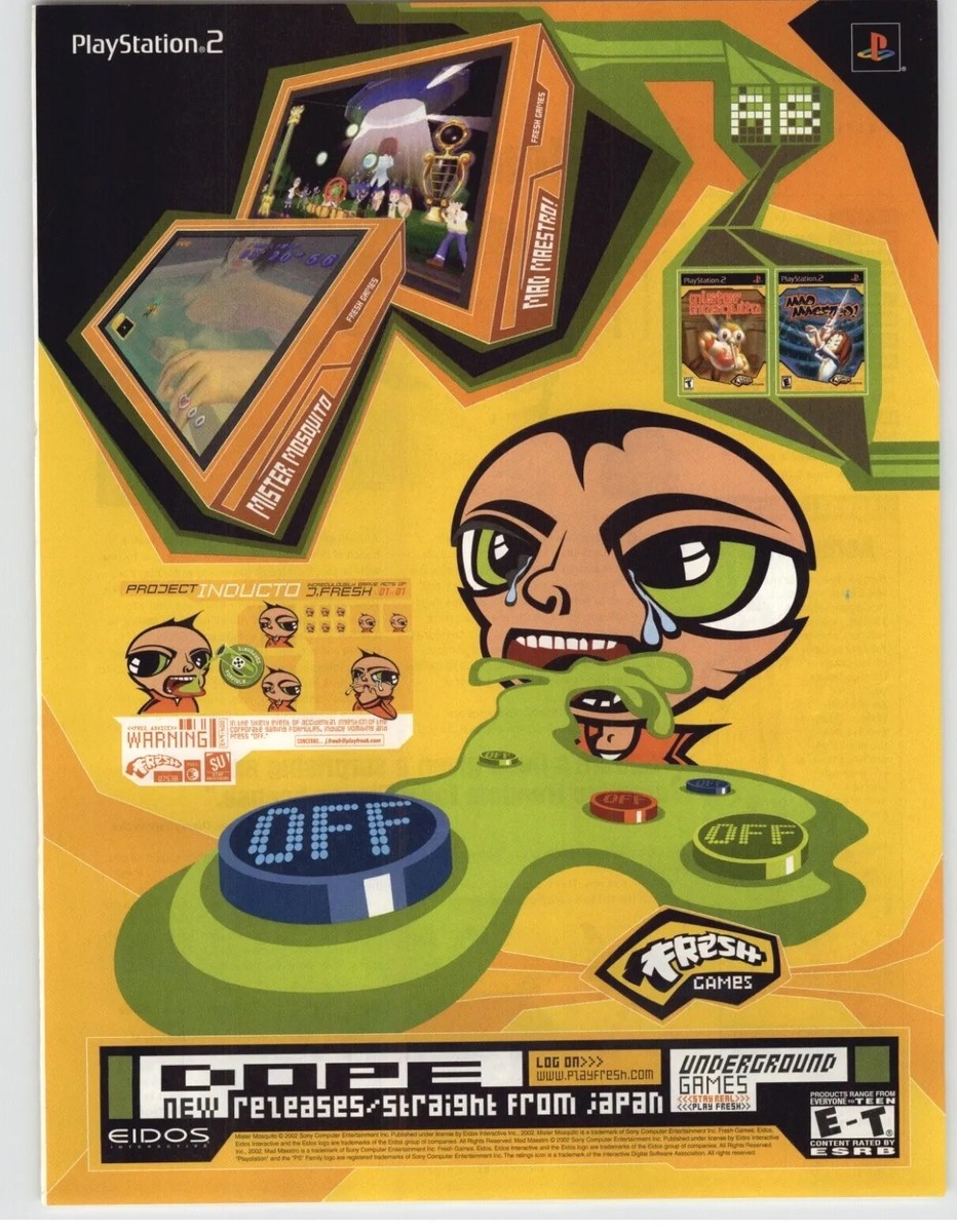 Monster アルケミスト2 廃盤 Mister Mosquito Mad Maestro Japanese Art Video Game PS2 Vintage