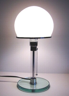 BAUHAUS WAGENFELD TABLE LAMP by KARL JUCKER MADE IN ITALY for PALAZZETTI