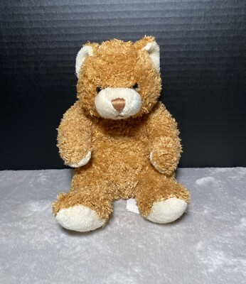 Best Made Toys Brown Bear Plush Curly Shaggy Floppy Teddy Stitch Nose Sitting 8''