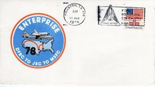 ENTERPRISE DFRC TO JSC TO MSFC,  HOUSTON, TX, 1978  FDC11844