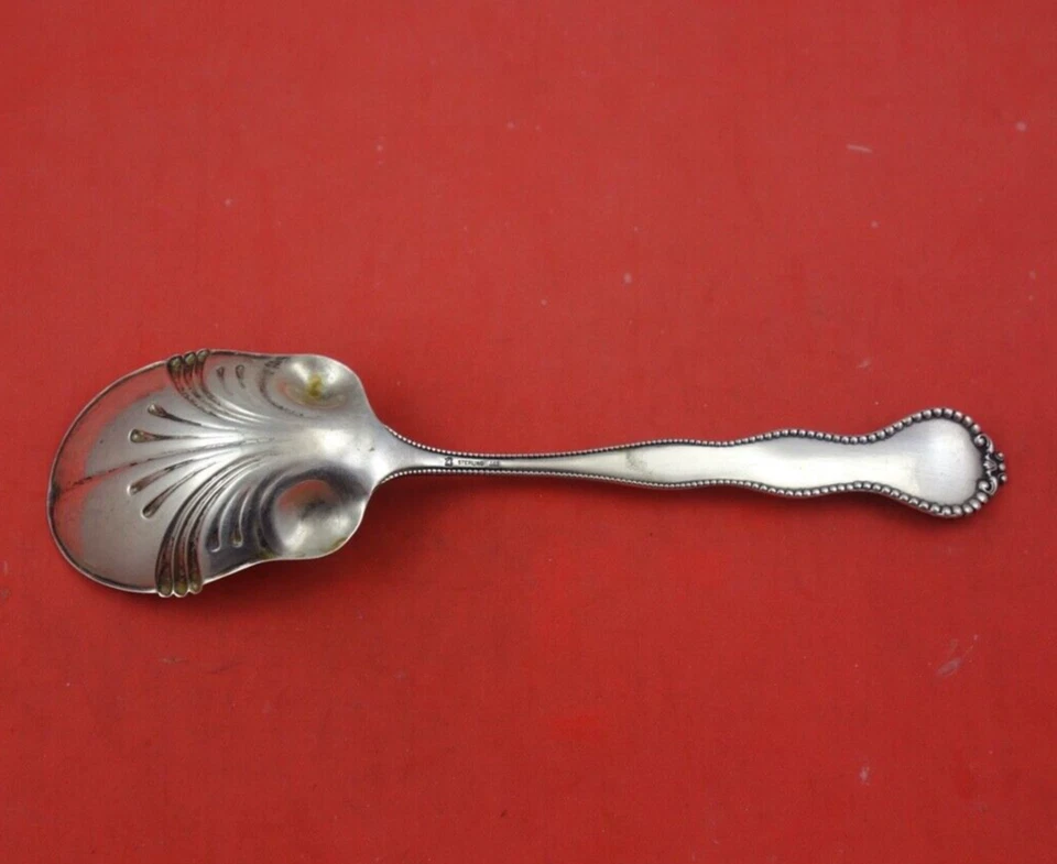 Cuchara de bayas de plata esterlina Adolphus by Mount Vernon 8 3/4" cubiertos para servir Foto 2 de 3