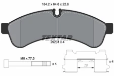 Textar 2923101 brake pad set, disc brake for Irisbus, Iveco