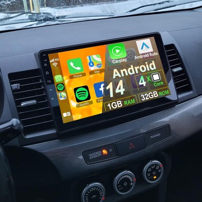 1+32G 10'' Für Mitsubishi Lancer 2008-2017 Android 14 Autoradio GPS Navi Wifi RDS