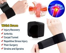 5pcs Adjustable Sports Wrist Band Brace Wrap Support Strap Carpal Tunnel Bandage