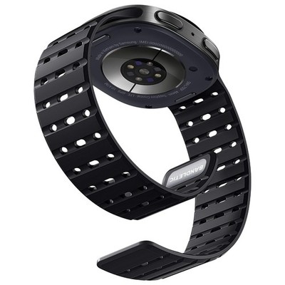 Bandletic Magnetic Silicone Band Compatible with 24 millimeters, Black 