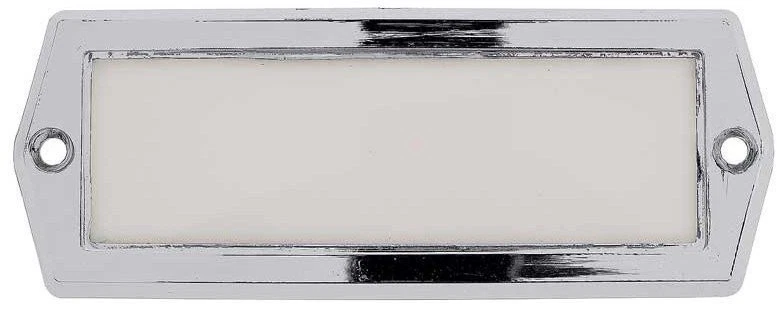 Lente de lámpara domo de reproducción con bisel cromado para Ford F100 F250 F350 1964-1972 Foto 4 de 4