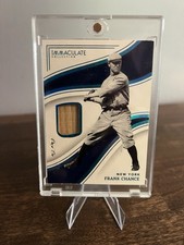 2023 Panini Immaculate - Frank Chance Game Used Bat Relic 1/1 One Of One Yankees