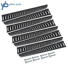E Track Tie Down Rail Kit 5 8pcs Etrack Bar Rails Powder Coat Stainless Steel