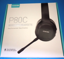 COOSII - P80C Bluetooth Headphones Wireless with Dual Microphone Home /Office OB